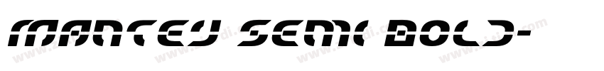 Mantey Semi Bold字体转换